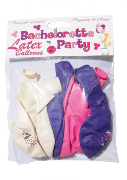 Bachelorette Party Latex Balloons 12pk