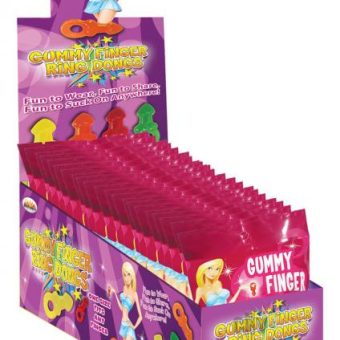 Gummy Finger Ring Dongs 12 Pieces Display