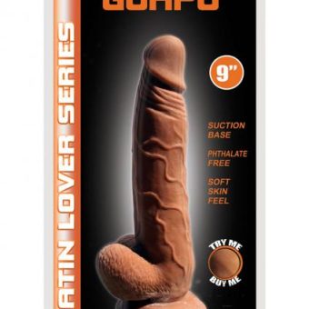 Latin Lover Guapo 9 Inches Dildo - Brown