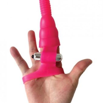 Wet Dreams Wrist Rider Finger Sleeve Vibrator Pink