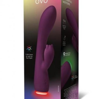 Ovo Beacon Dual Stim Vibe Purple