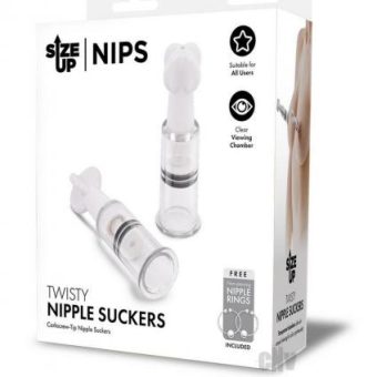 Su Twisty Nipple Suckers Sm Clr/blk