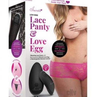 Secret Low Rise Lace Panty Egg P.s Pink