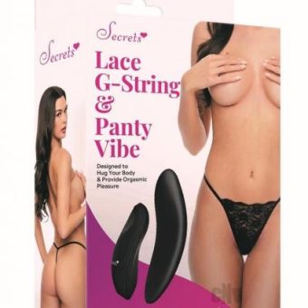 Sk Lace Gstring Panty Vibe Os Black