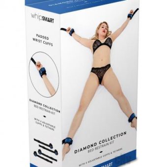 Whip Smart Diamond Bed Ties Blue
