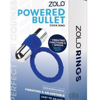 Zolo Rechargeable Vibe Cock Ring Navy