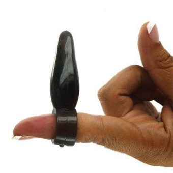 Bum Tickler Finger Toy Black
