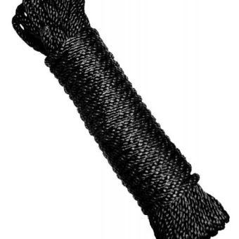 Strict Bondage Rope 30 feet Black Nylon