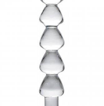 Drops Anal Links Glass Dildo Clear