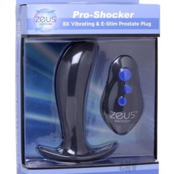 Zeus Pro Shock 8x Prostate Plug Black