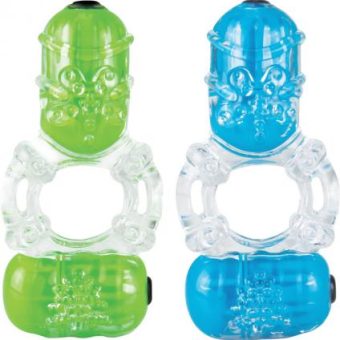 Color Pop Big O 2 Double Cock Ring Assorted Colors