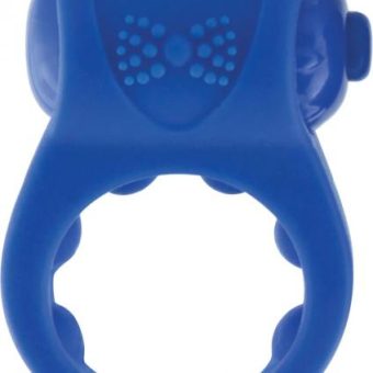 Primo Tux Silicone Vibe Ring Waterproof Blue 6 Piece Display