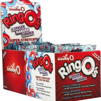 Ringos Silicone Cock Rings Waterproof 18 Per Display Assorted Colors