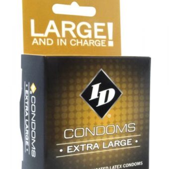 ID Extra Large Condom 3 Pack Latex Condoms
