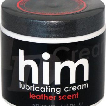 ID Him Oil Based Lubricant Cream Leather Scented 15 Ounce