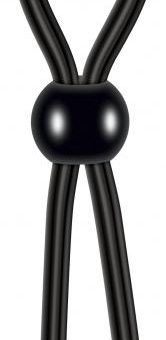 Ultimate Silicone Lasso Cock Ring Black