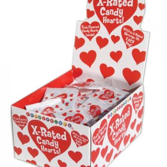 Valentines X Rated Candy Hearts Display Of 100