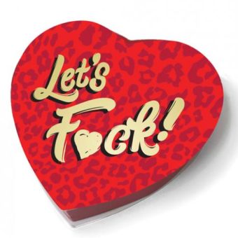 Let's F*ck Heart Box Of Chocolates 1.76oz