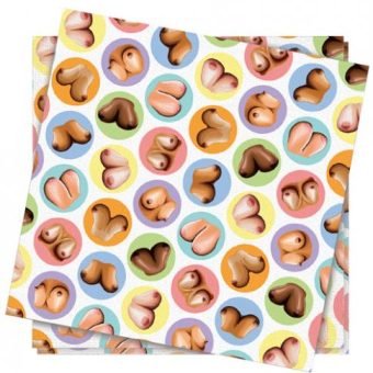 Mini Boob Napkins Pack Of 8