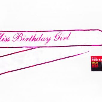 Miss birthday girl sash