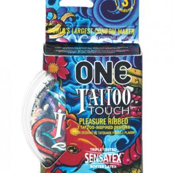 One Tattoo Touch Latex Condoms 3 Pack