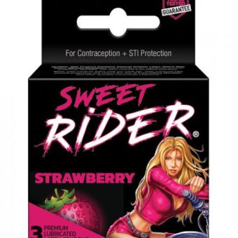 Lifestyles Sweet Rider Condoms Strawberry 3 Pack