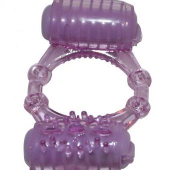Humm Dinger Double Dinger Cock Ring Purple