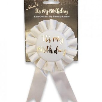 It's My Birthday  Badge - Rose Gold