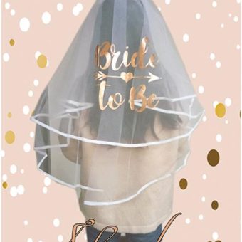 Bride To Be Luxury Veil - Rose Gold