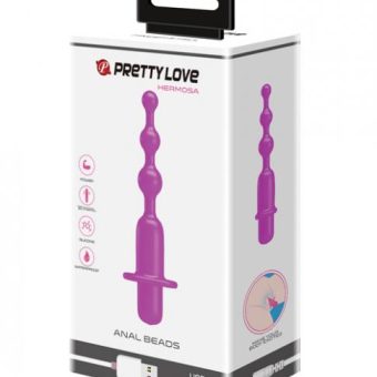 Pretty Love Hermosa Anal Beads Vibrator - 12 Function Fuchsia