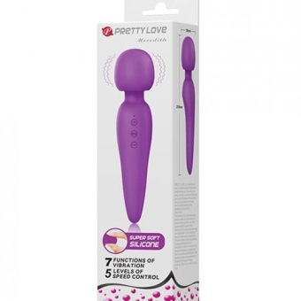 Pretty Love Meredith Liquid Silicone Wand - Purple
