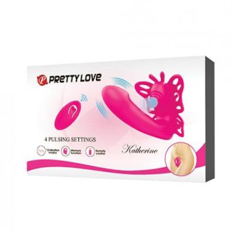 Pretty Love Katherine Wearable Butterfly Vibrator - Fuchsia
