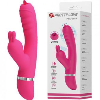 Pretty Love Phoenix Licking Rabbit - Pink