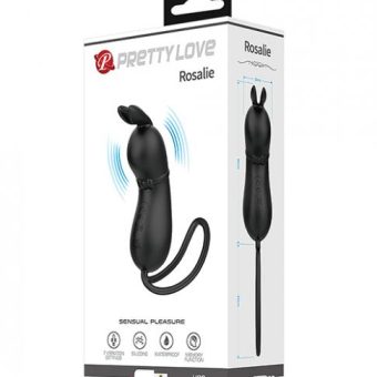 Pretty Love Rosalie Tethered Clit Stim - Black