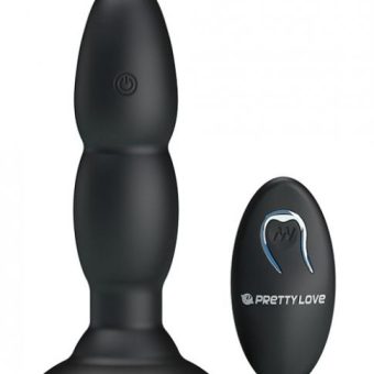 Pretty Love Remote Control Beaded Plug 4 Function Black