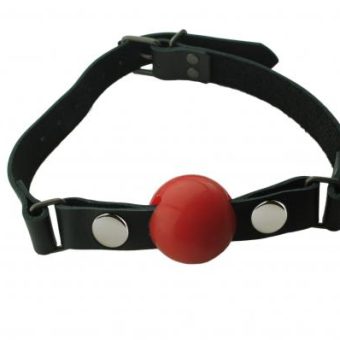 Removable Silicone Ball Gag 1.5 Inch - Red