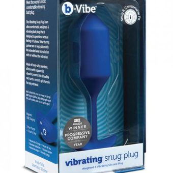 B-vibe Vibrating Weighted Snug Plug Xl - 247 G Navy