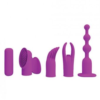 Pretty Love Joys 4 In 1 Kit Bullet Vibrator with Attachments