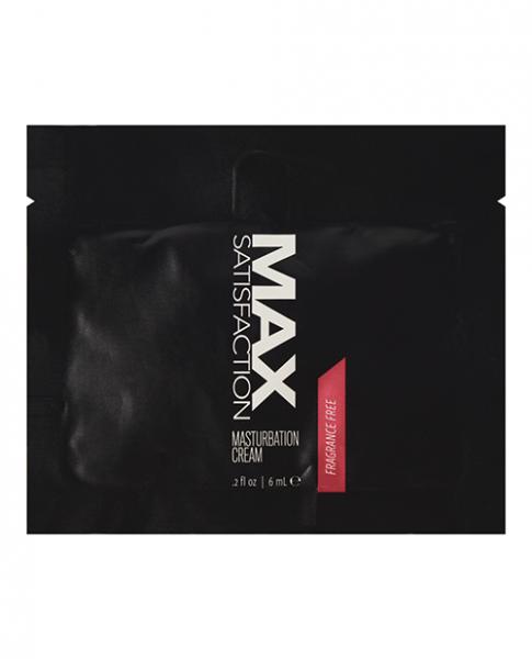 Max Satisfaction Masturbation Cream Foil - 6 Ml Pack Of 24
