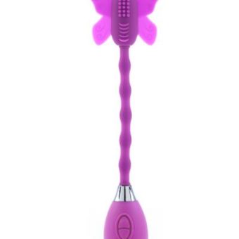 The Celine Butterfly Wand Vibrator Purple