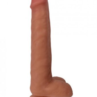 Thinz 8 inches Slim Dong with Balls Vanilla Beige