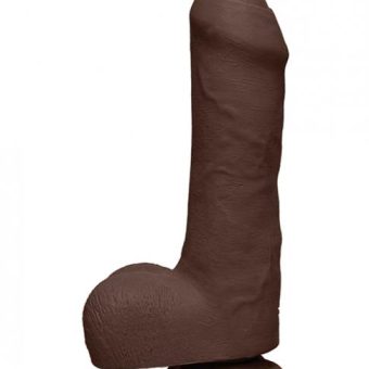 The D Uncut D 7" With Balls Ultraskyn - Brown