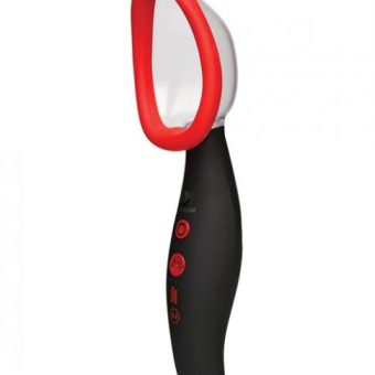 Kink Pumped Vibrating Pussy Pump Black Red