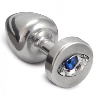 Diogol Anni R Cat's Eye T1 Butt Plug Crystal  Silver