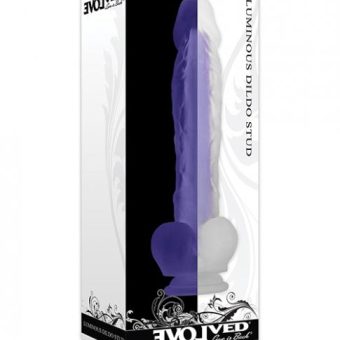Evolved Luminous Dildo Stud Non Vibrating - Purple