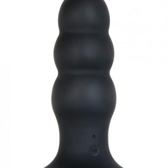 Kong Rechargeable Anal Plug With Remote Control Black