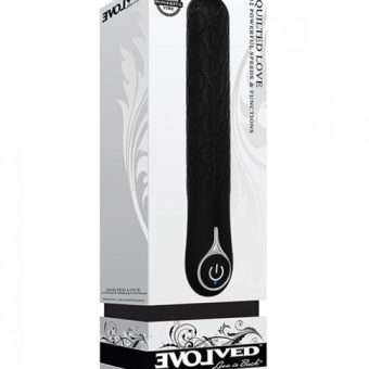Evolved Quilted Love Rechargeable Vibrator - Black