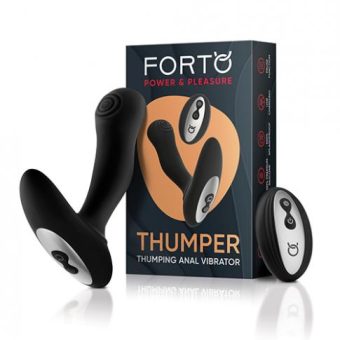 Forto Thumper Anal Vibrator - Black