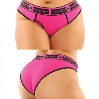 Vibes Buddy Pack Pussy Power Micro Brief & Lace Thong Pnk/blk Qn