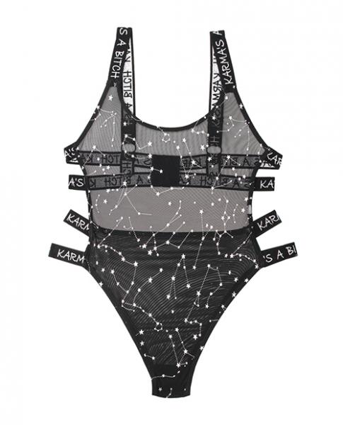 Vibes Karma's A Bitch Bodysuit Black L/XL